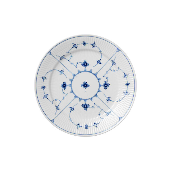 Musselmalt Riflet tallerken Ø 27 cm, Royal Copenhagen